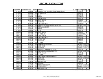 hbo sri lanka zone - LBN