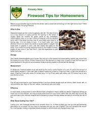 Firewood Tips for Homeowners - Oklahoma Forestry Services