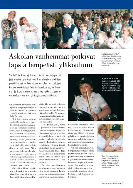 Vanhempien Sanomat 2/2009 - Suomen Vanhempainliitto