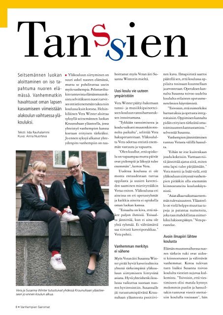 Vanhempien Sanomat 2/2009 - Suomen Vanhempainliitto