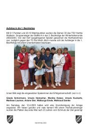 Tennis - Hertha Walheim Info