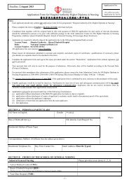 Application for Hospital Authority Higher Diploma in ... - é«é¢ç®¡çå±