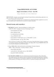 Intermediate report - Heudiasyc - UTC
