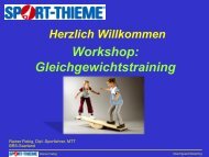 Workshop Gleichgewichtstraining - Sport Thieme