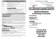 SEISER KIRCHTAG am Sonntag, 10.09.2006! - PFARREI HL ...