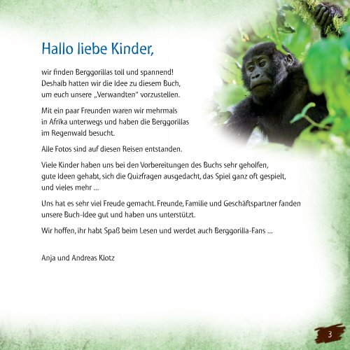 Leseprobe Kinderbuch Berggorillas