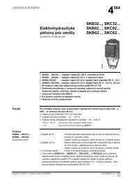 4564 ElektrohydraulickÃ© pohony pro ventily SKB32..., SKC32 ...