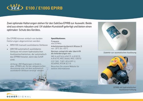 e100 / e100g epirb - Ocean Signal