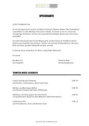 Klassiker & SpezialitÃ¤ten - Waldhotel Davos