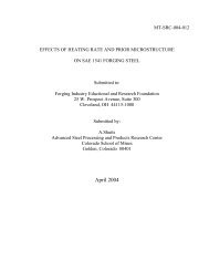 Effects of Heating Rate and Prior Microstructure on SAE 1541 ...