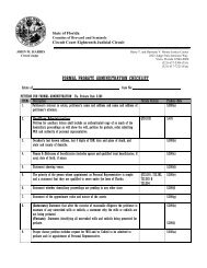 formal probate administration checklist - The Mission of the ...