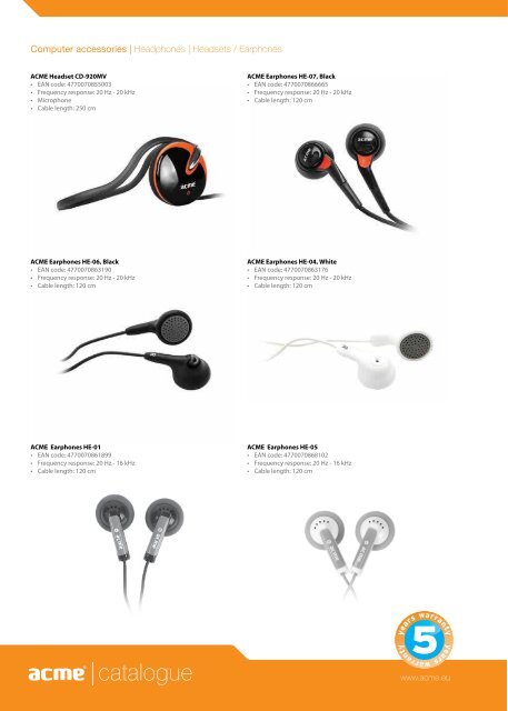 Computer accessories | Headphones | Headsets - TD Elektronika