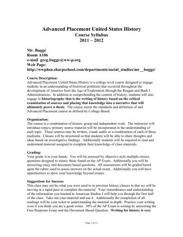 presidential outline assignment for advanced placement Assignments 1 advanced placement us history course outline: 2007-2008 12th edition advanced placement american history syllabus. presidential outline assignment for advanced placement Assignments 1 advanced placement us history course outline: 2007-2008 12th edition advanced placement american history syllabus.