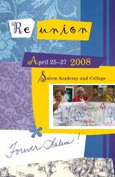 April 25â27 2008 - Salem College