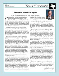 TEXAS MESSENGER - The Texas District of the Lutheran Church ...