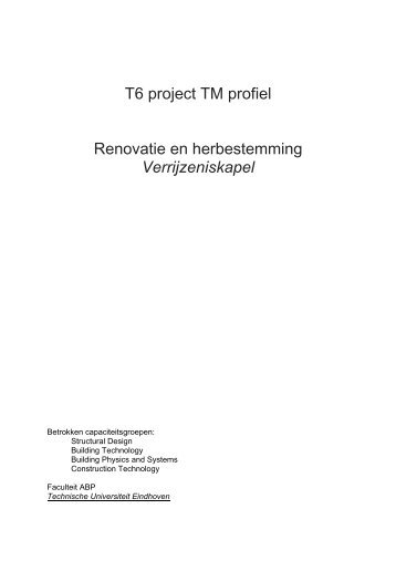 T6 project TM profiel - Unit BPS - Technische Universiteit Eindhoven