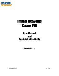 Caveo Series User Manual - iMPath Networks