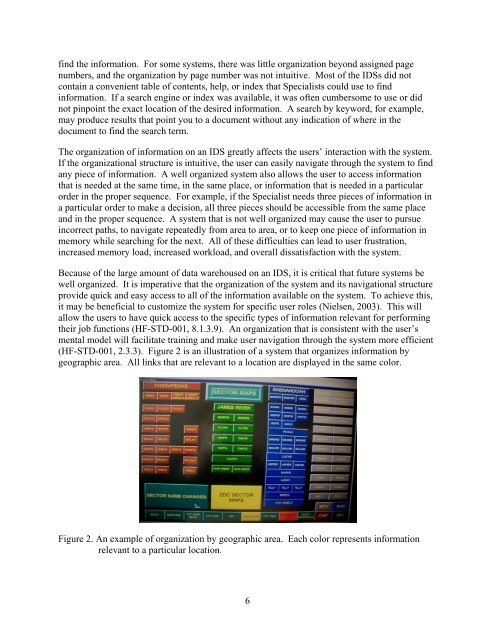 Design of information Display Systems for Air Traffic Control - FAA
