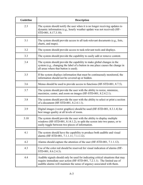 Design of information Display Systems for Air Traffic Control - FAA