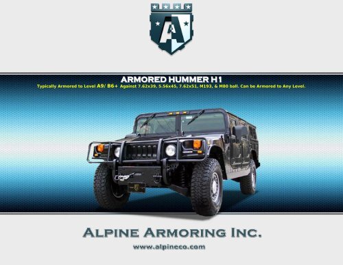 ARMORED HUMMER H1 - Alpine Armoring Inc.