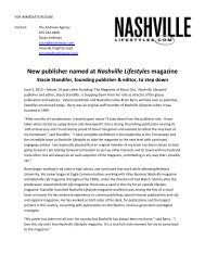 Brian Barry named publisher of Nashville Lifestyles - City and ...