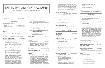 04 Easter Program - The Riverside Church