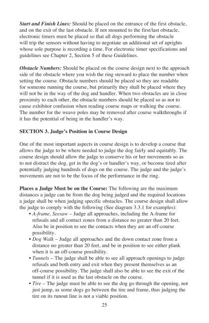 AKC Agility Judges Guidelines