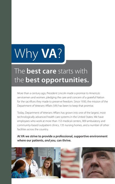 Technical Career Field Program - VA Careers