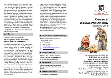 Flyer "Krippen in Wiesbadener Kirchen" - Bistum Limburg