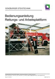 7 Aufbau - GÃ¼nzburger Steigtechnik GmbH