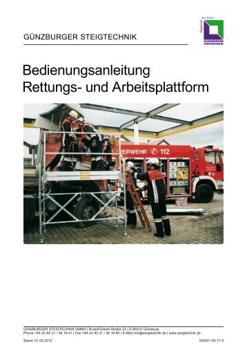 7 Aufbau - GÃ¼nzburger Steigtechnik GmbH