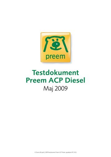 Testdokument Preem ACP Diesel