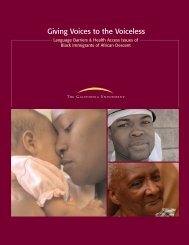 Giving Voices to the Voiceless - Virginia Department of Health