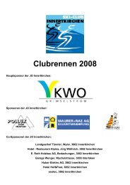 Clubrennen 2008 - Skiclub Innertkirchen
