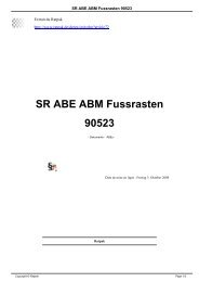 SR ABE ABM Fussrasten 90523 - Ratpak