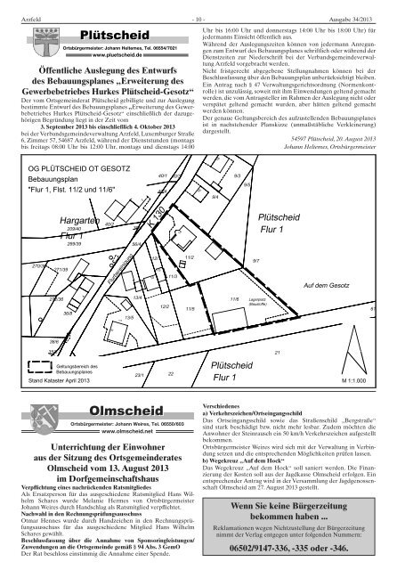 Ausgabe 34 - Verbandsgemeinde Arzfeld