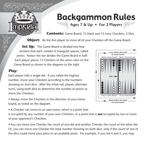 247 Backgammon : L2P on this great software - Backgammon Rules