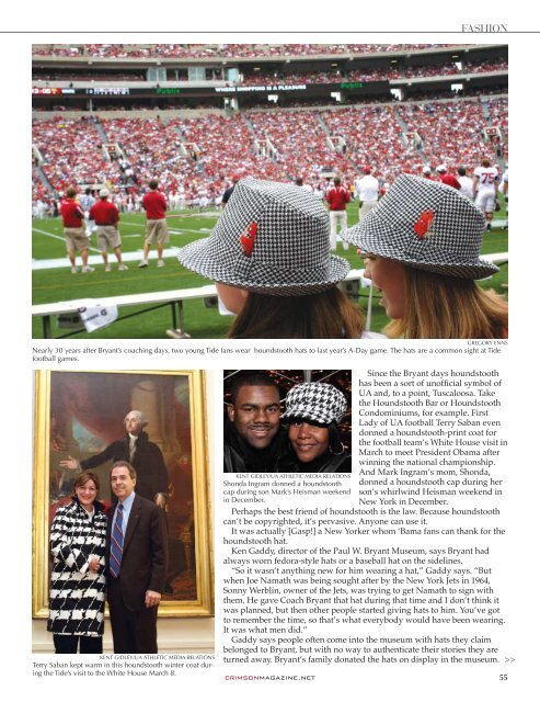 Alabama's HOUNDSTOOTH HISTORY