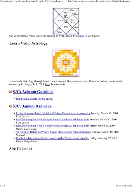 Karakamsa Chart Online