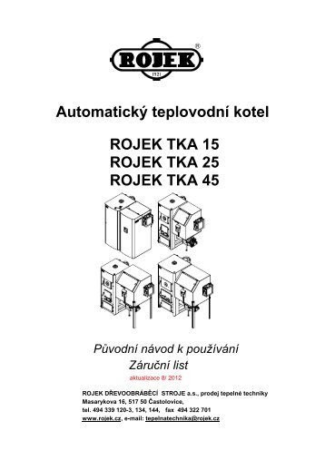 TKA + TKA 15_bez ruÃ¨nÃ­ho reÅ¾imu - Rojek, a.s.