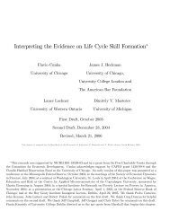 Interpreting the Evidence on Life Cycle Skill Formationâ - Professor ...