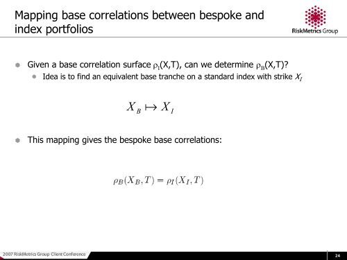 Managing Synthetic CDO Tranches using Base Correlations