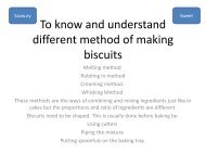 Biscuit Making Methods