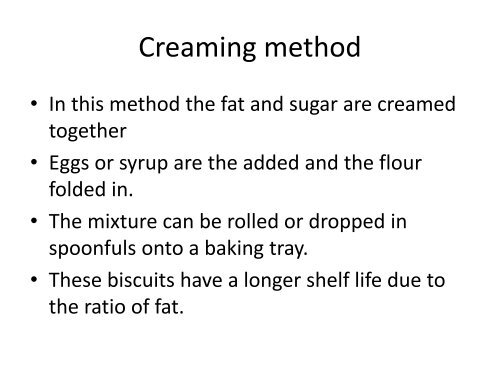 Biscuit Making Methods