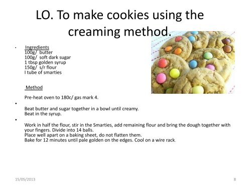 Biscuit Making Methods