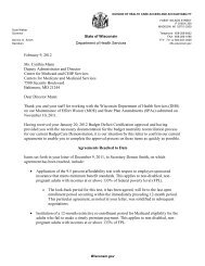 February 9 letter from Brett Davis to CMS