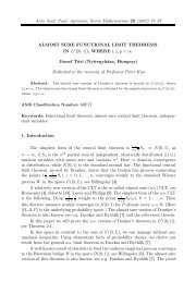 77–87 ALMOST SURE FUNCTIONAL LIMIT THEOREMS IN Lp(]0, 1 ...