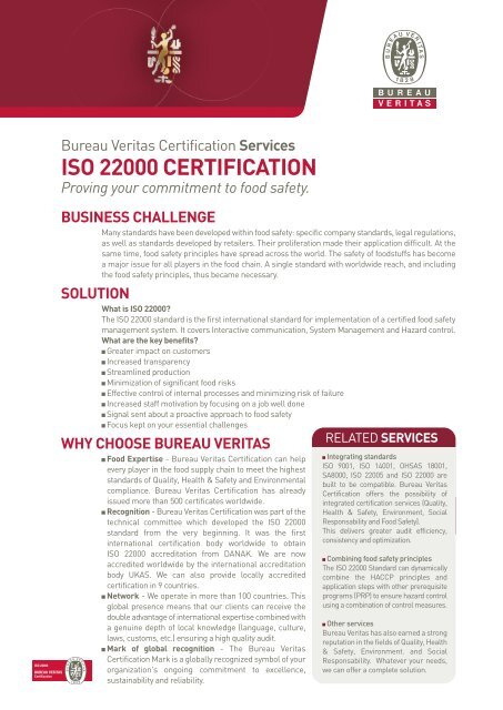 ISO 22000 Pdf - Bureau Veritas