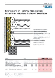 Mur extÃ©rieur - construction en bois Maison en madriers ... - Sager AG