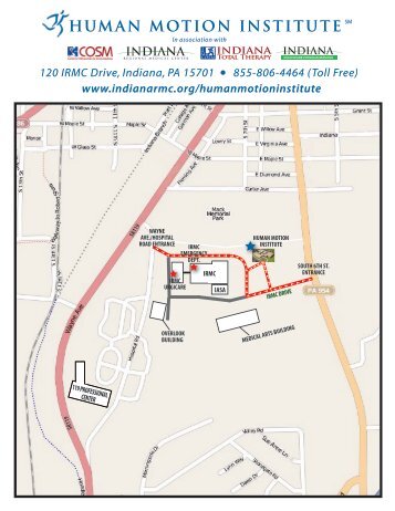 View a map - Indiana Regional Medical Center